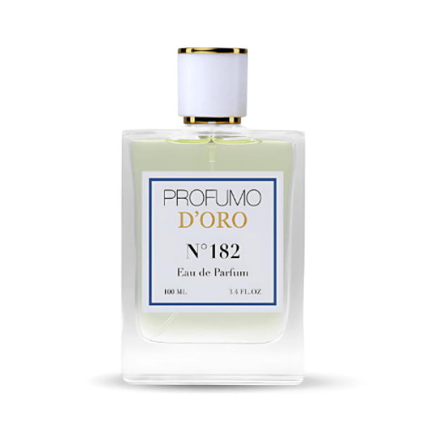 Profumo D’oro N°182 – stilvolles Damen Eau de Parfum im edlen Flakon, fotografiert für die Hauptansicht des Produkts